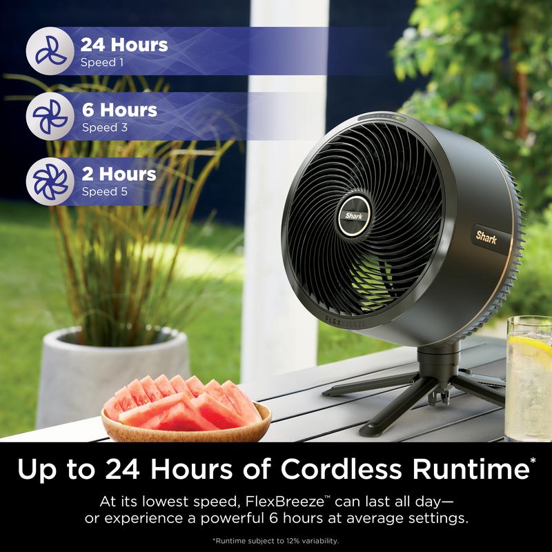 Cordless Breeze Stand Desk Fan