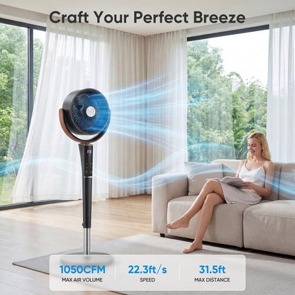 Adjustable Quiet Bedroom Cooling Fan