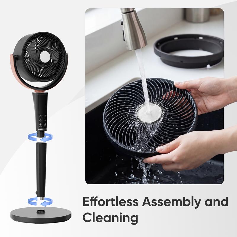 Adjustable Quiet Bedroom Cooling Fan