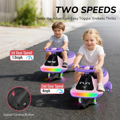 Electric Light-Up Kids Drift Ride
