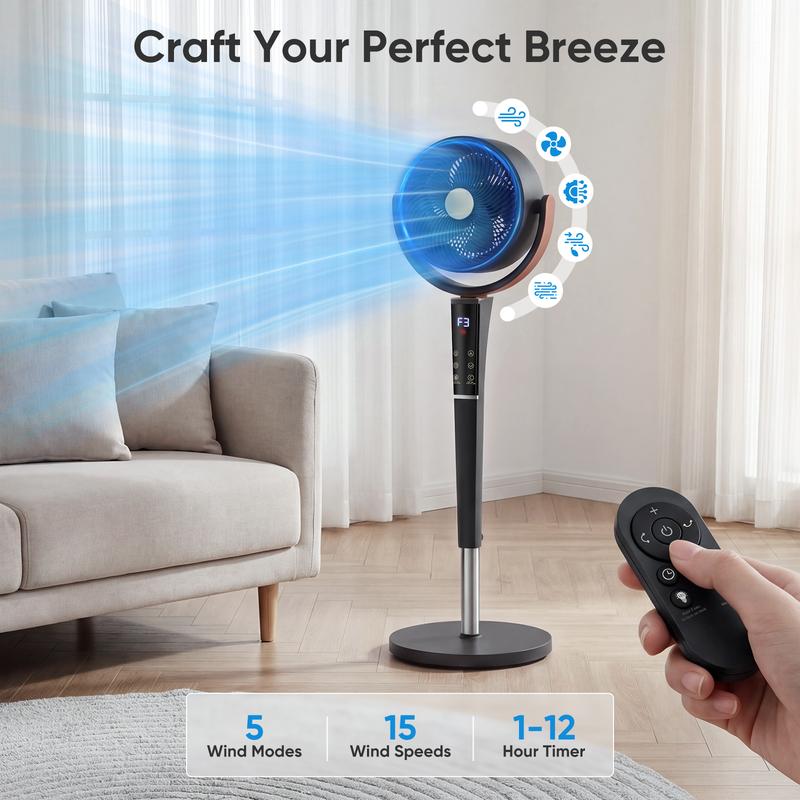 Adjustable Quiet Bedroom Cooling Fan