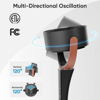 Adjustable Quiet Bedroom Cooling Fan
