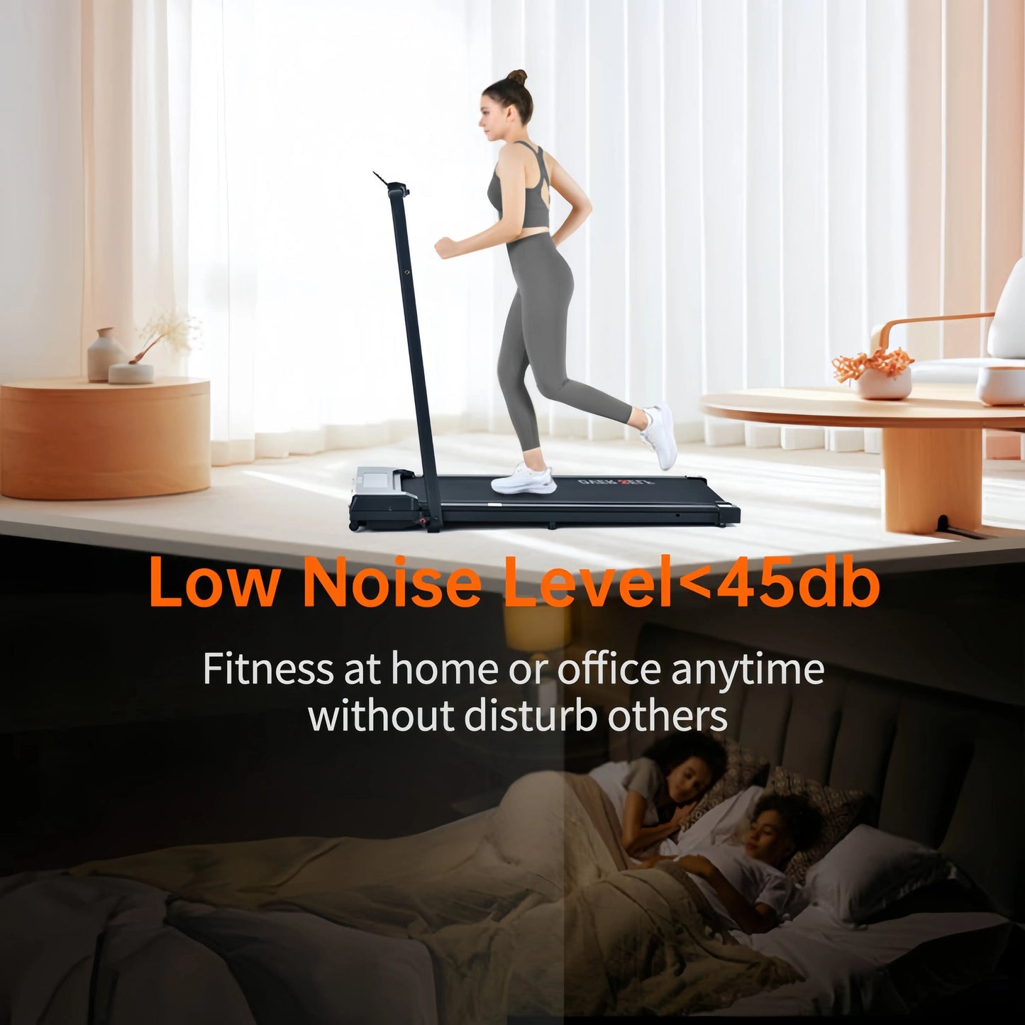Foldable Dual Mode Walking Treadmill