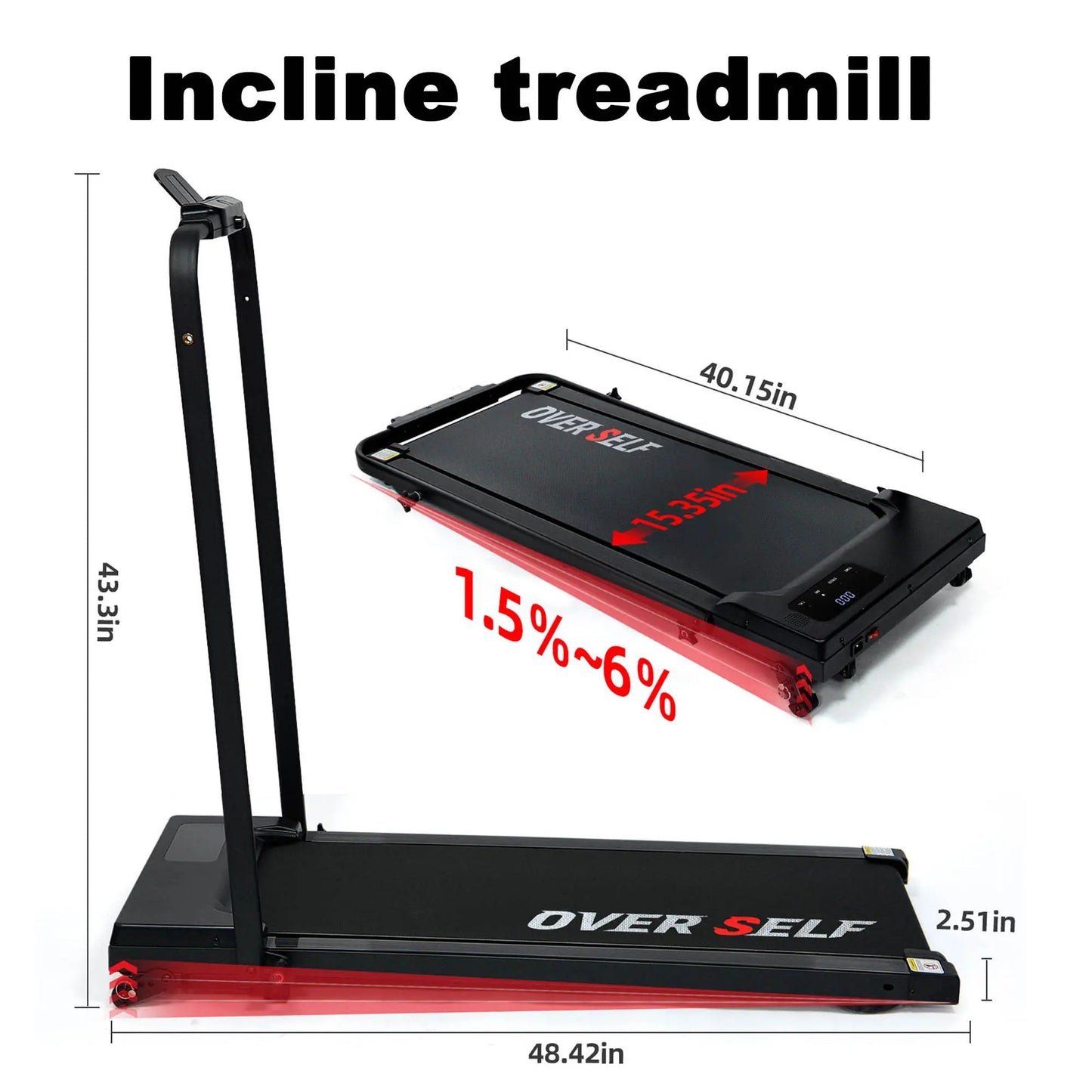 Foldable Dual Mode Walking Treadmill