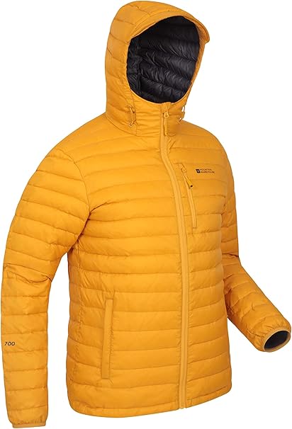 Mens Down Padded Jacket - Water Resistant Puffer Coat
