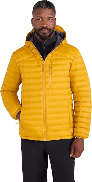 Mens Down Padded Jacket - Water Resistant Puffer Coat