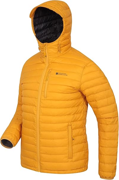 Mens Down Padded Jacket - Water Resistant Puffer Coat