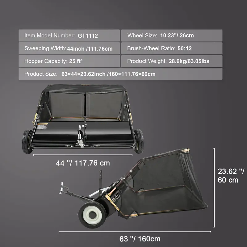 Push Yard Leaf Collection Sweeper