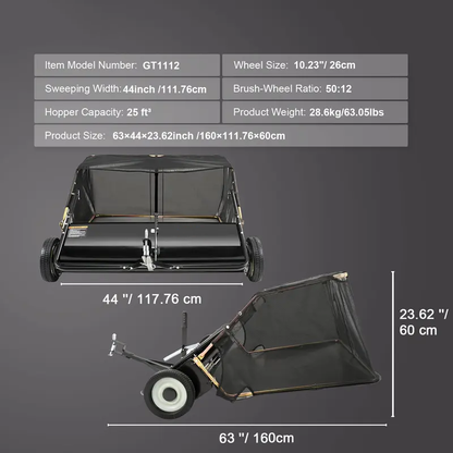 Push Yard Leaf Collection Sweeper