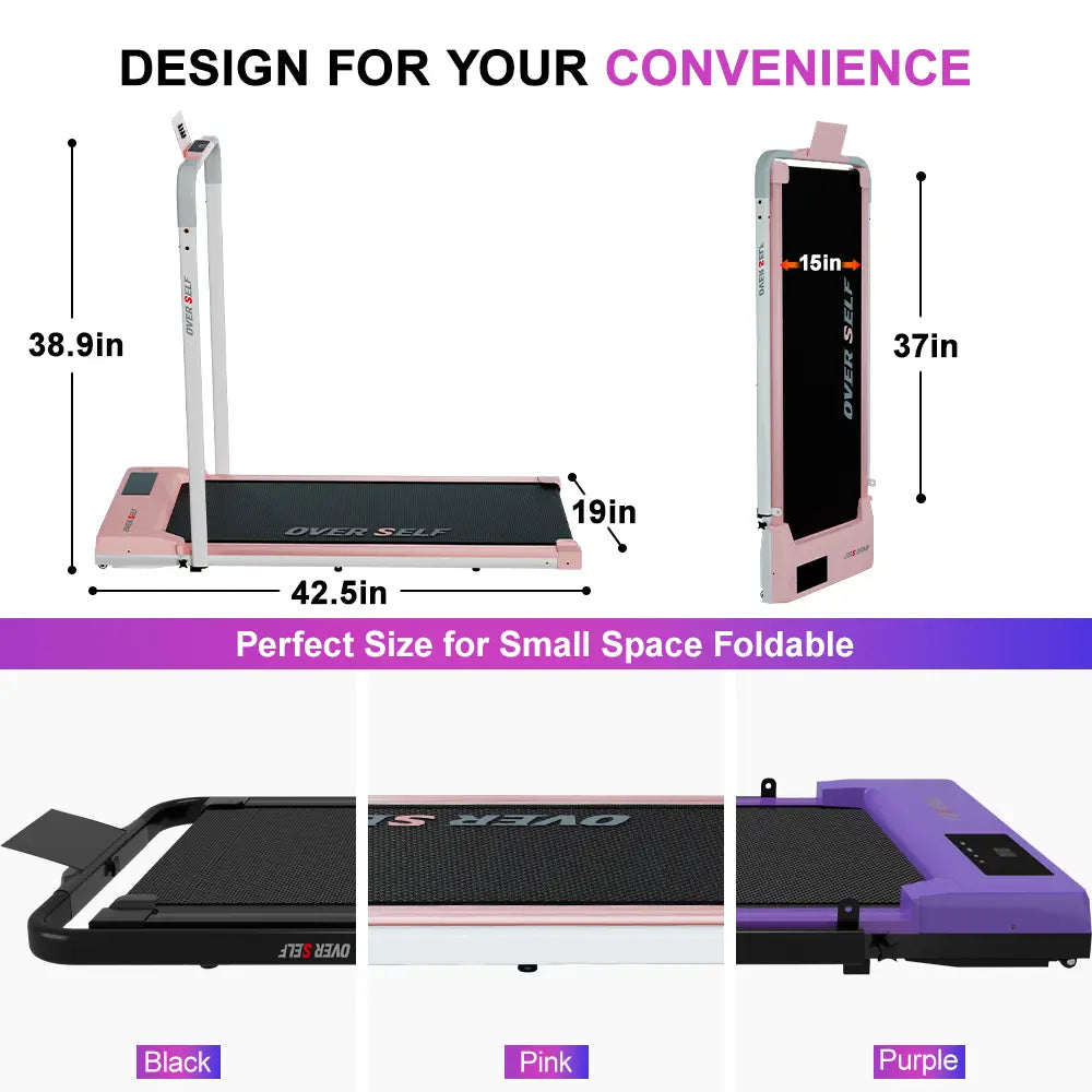 Foldable Dual Mode Walking Treadmill